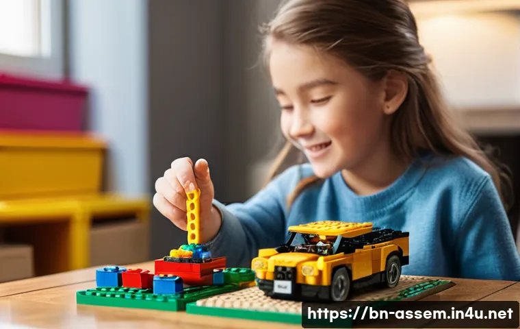 레고 자동차 조립 시간 - **Prompt 1: Collaborative LEGO Car Building**
    "A cozy, brightly lit living room scene where a yo...