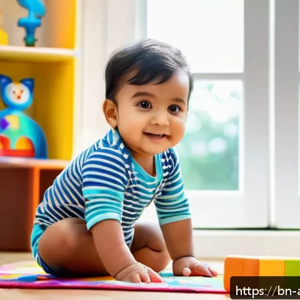 레고와 연계된 STEM 프로그램 - A cheerful Bengali toddler wearing a colorful diaper, sitting on a wooden floor surrounded by educat...